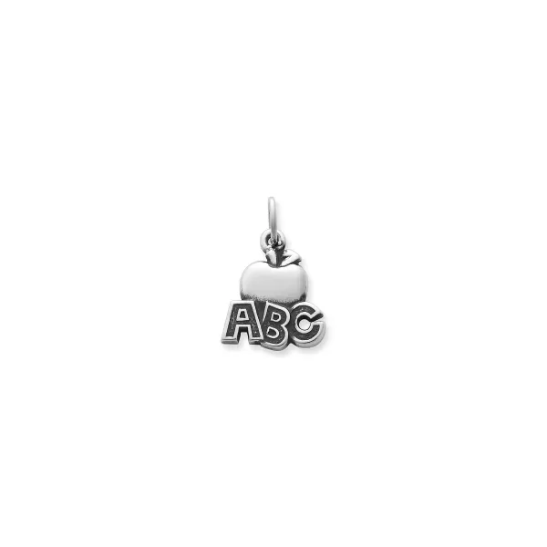 James Avery Artisan Jewelry Charms-Abc Apple Charm