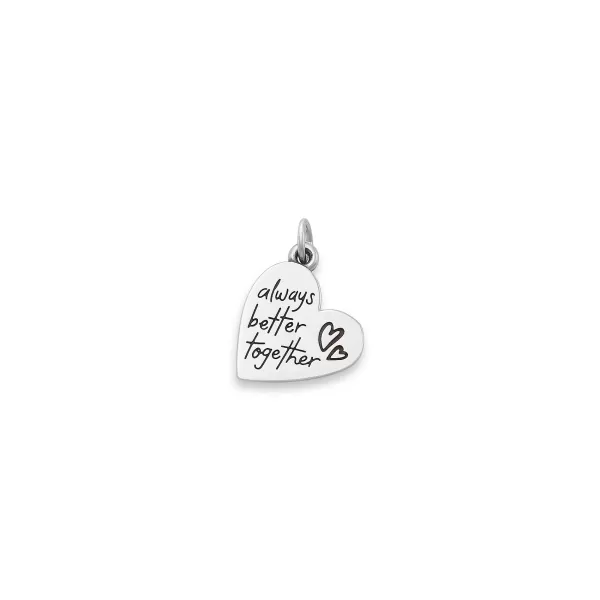 James Avery Artisan Jewelry Charms-Always Better Together Heart Charm