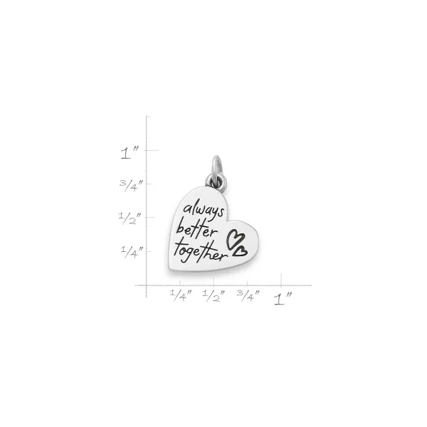 James Avery Artisan Jewelry Charms-Always Better Together Heart Charm