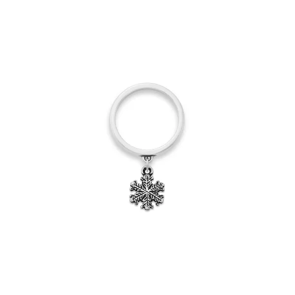 James Avery Artisan Jewelry Rings-Aspen Snow Crystal Charm Dangle Ring