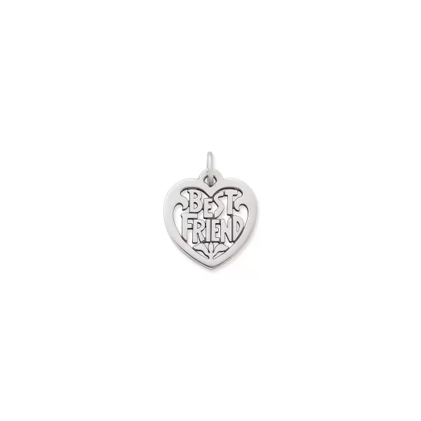 James Avery Artisan Jewelry Charms-Best Friend Heart Charm