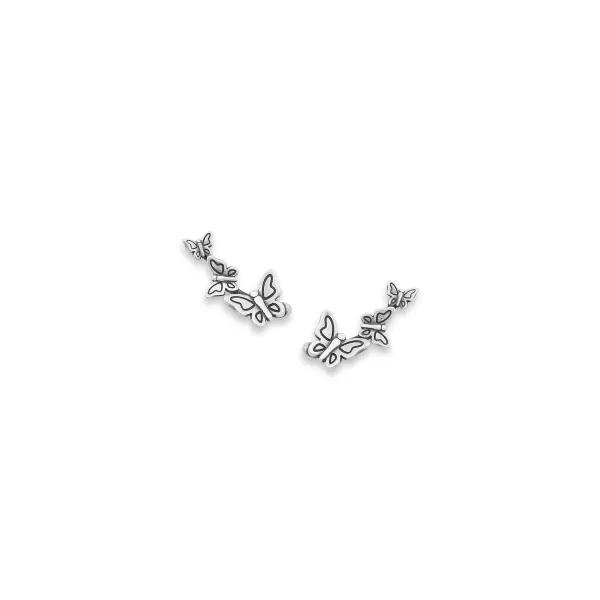 James Avery Artisan Jewelry Earrings-Dancing Butterfly Ear Climbers