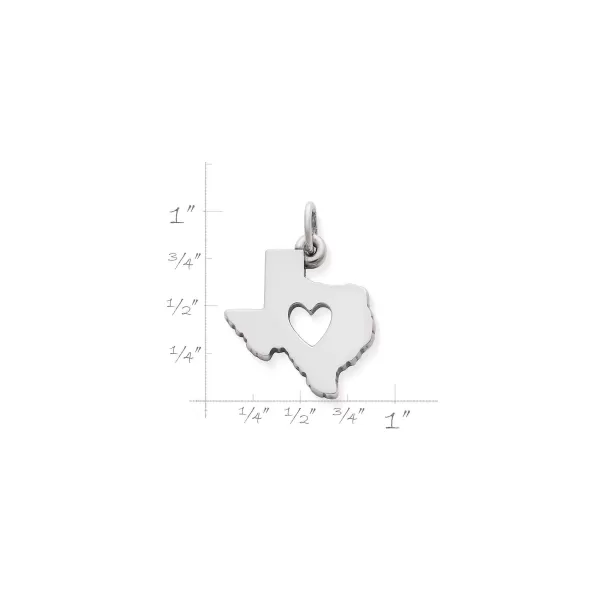 James Avery Artisan Jewelry Charms-Deep In The Heart Of Texas Charm