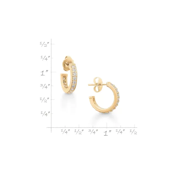 James Avery Artisan Jewelry Earrings-Delicate Pave Diamond Hoops