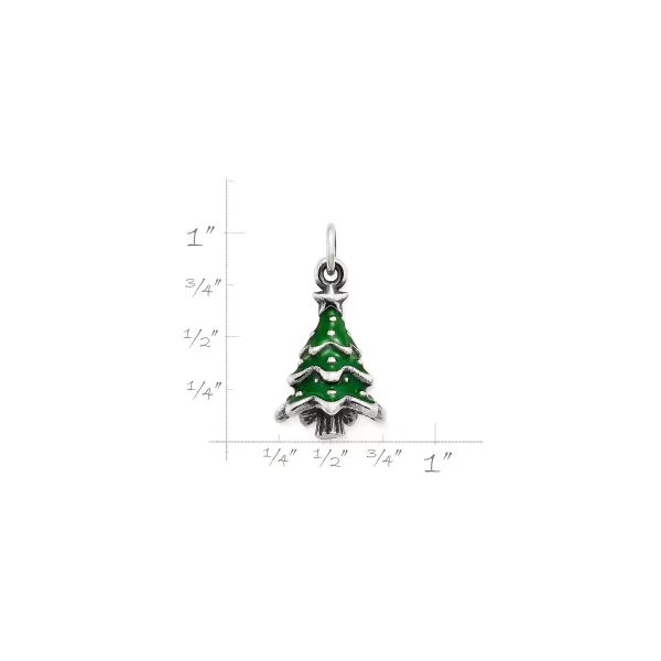 James Avery Artisan Jewelry Charms-Enamel Christmas Tree Charm