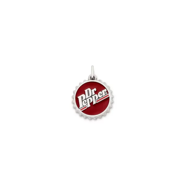 James Avery Artisan Jewelry Charms-Enamel Dr Pepper Bottle Cap Charm