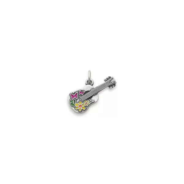 James Avery Artisan Jewelry Charms-Enamel Festive Guitar Charm