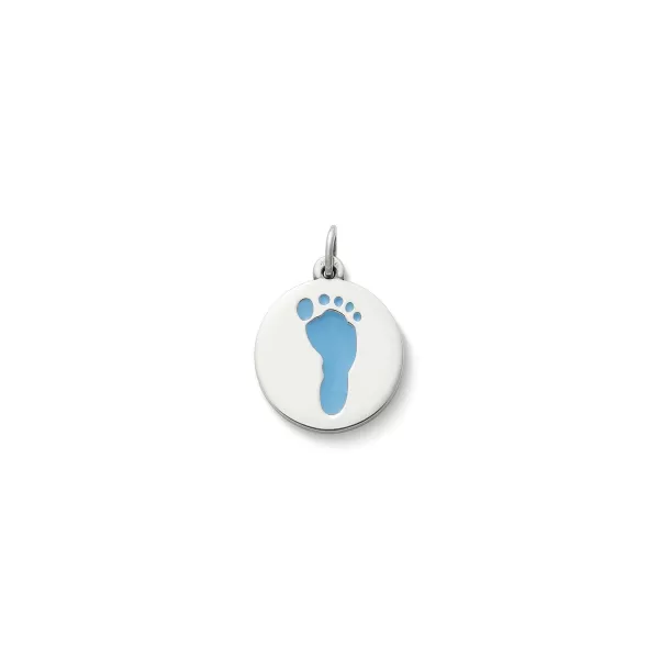 James Avery Artisan Jewelry Charms-Enamel Footprint Charm