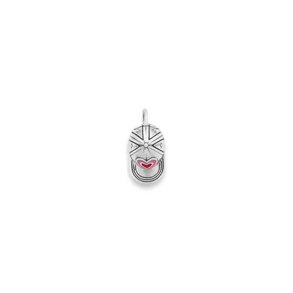 James Avery Artisan Jewelry Charms-Enamel Heart Ball Cap Charm