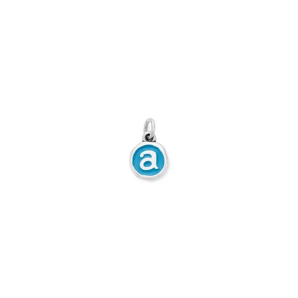 James Avery Artisan Jewelry Charms-Enamel Initial Disc Charm