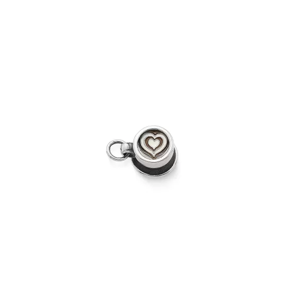 James Avery Artisan Jewelry Charms-Enamel Latte Love Charm