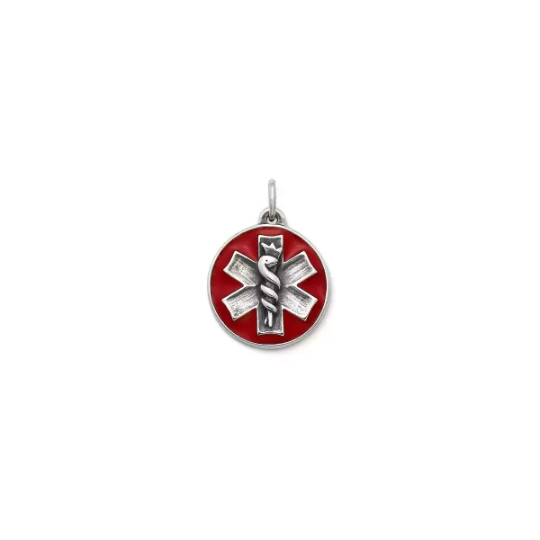 James Avery Artisan Jewelry Charms-Enamel Medical Alert Charm