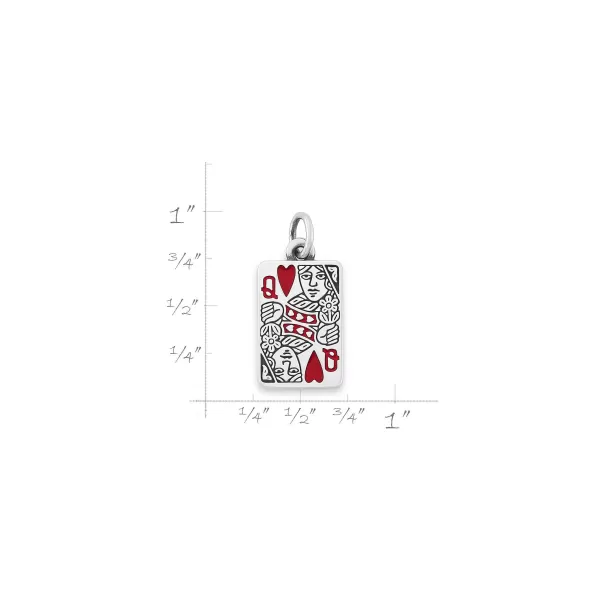 James Avery Artisan Jewelry Charms-Enamel Queen Of Hearts Charm