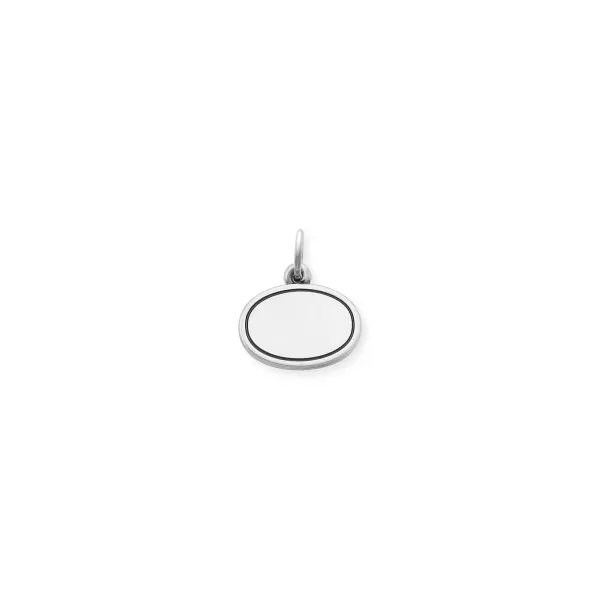 James Avery Artisan Jewelry Charms-Engravable Oval Disc Charm