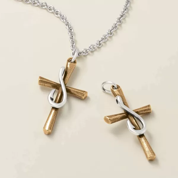 James Avery Artisan Jewelry Charms-Fishers Of Men Sculpted Cross Pendant