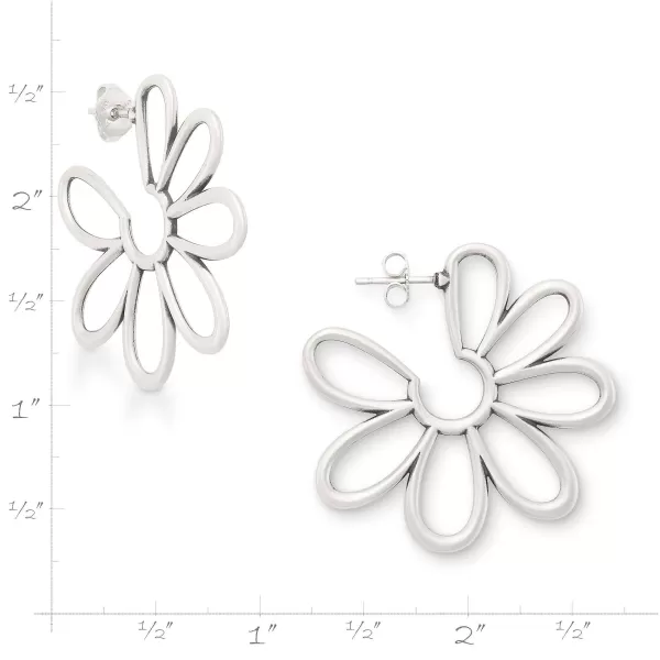 James Avery Artisan Jewelry Earrings-Floral Hoops