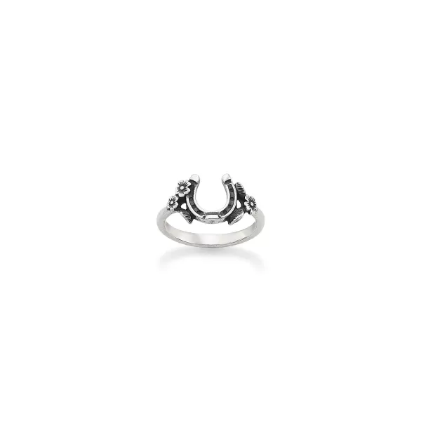 James Avery Artisan Jewelry Rings-Floral Horseshoe Ring