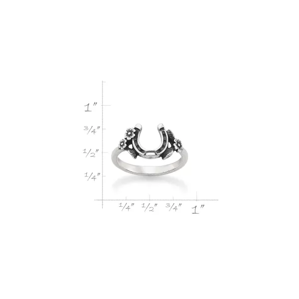 James Avery Artisan Jewelry Rings-Floral Horseshoe Ring