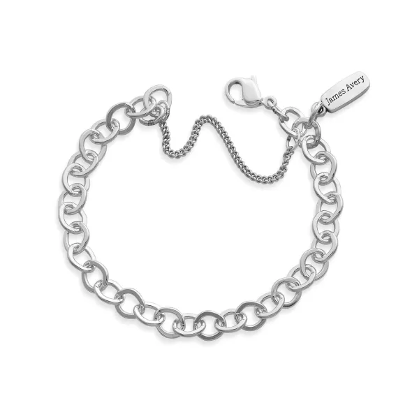 James Avery Artisan Jewelry Bracelets-Forged Link Charm Bracelet