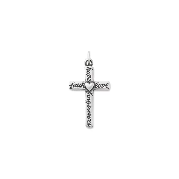 James Avery Artisan Jewelry Charms-From The Heart Cross Pendant