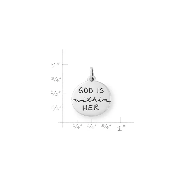 James Avery Artisan Jewelry Charms-God Is Within Her Charm