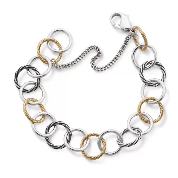 James Avery Artisan Jewelry Bracelets-Gold And Silver Loops Charm Bracelet