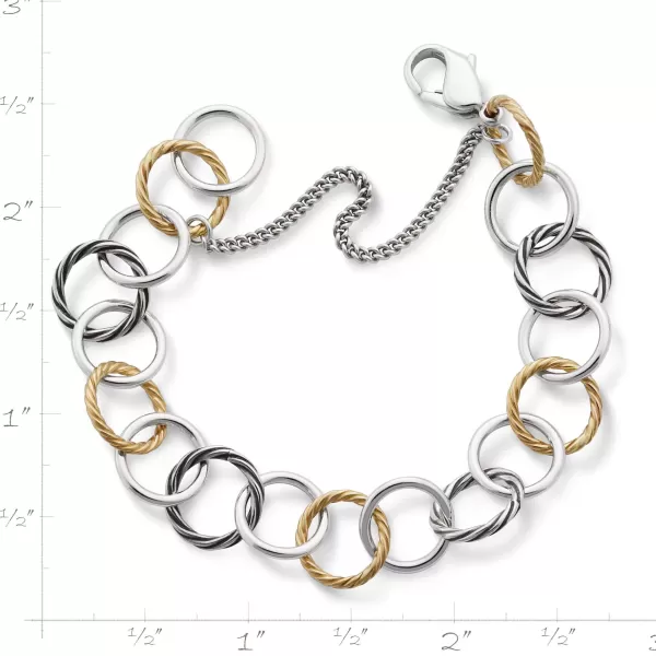 James Avery Artisan Jewelry Bracelets-Gold And Silver Loops Charm Bracelet