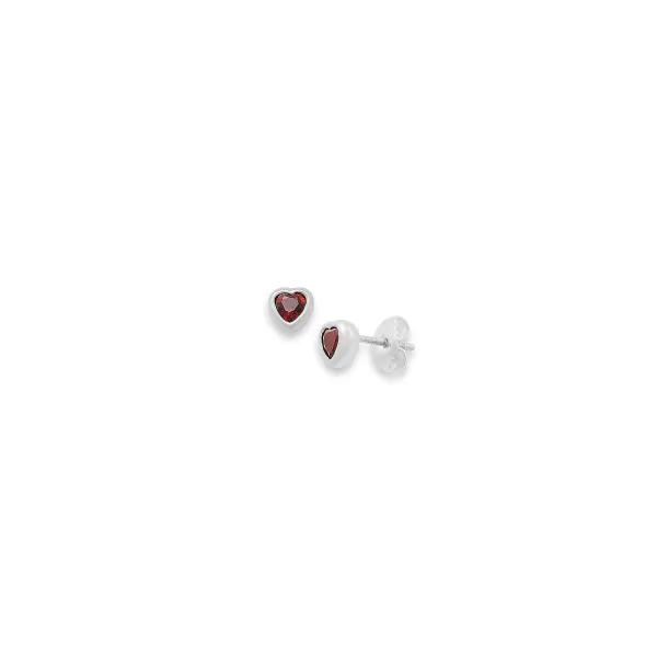 James Avery Artisan Jewelry Earrings-Heart Gemstone Studs