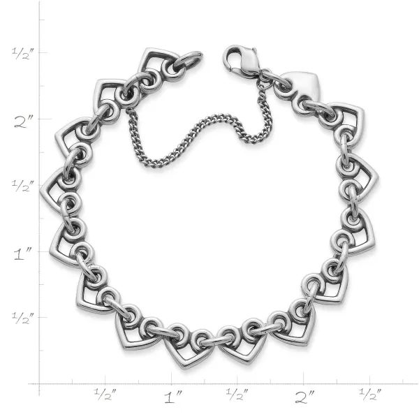 James Avery Artisan Jewelry Bracelets-Heart Link Charm Bracelet