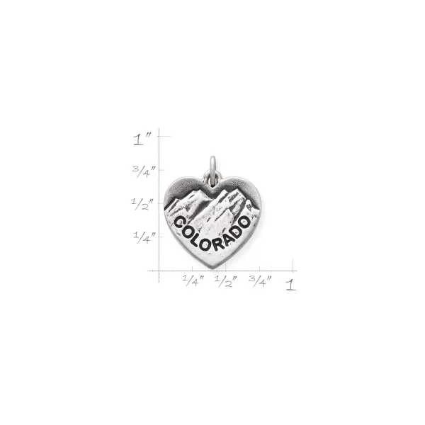 James Avery Artisan Jewelry Charms-I Love Colorado Charm