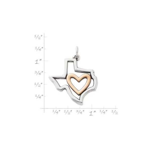 James Avery Artisan Jewelry Pendants-I Love Texas Pendant