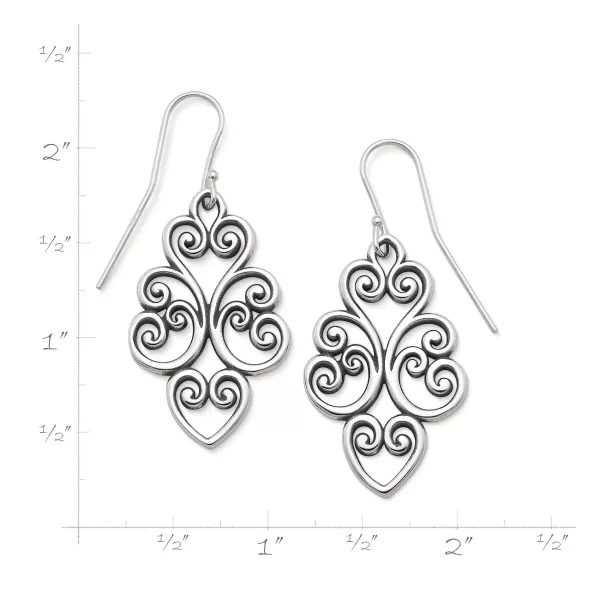 James Avery Artisan Jewelry Earrings-Jubilant Heart Dangle Earrings