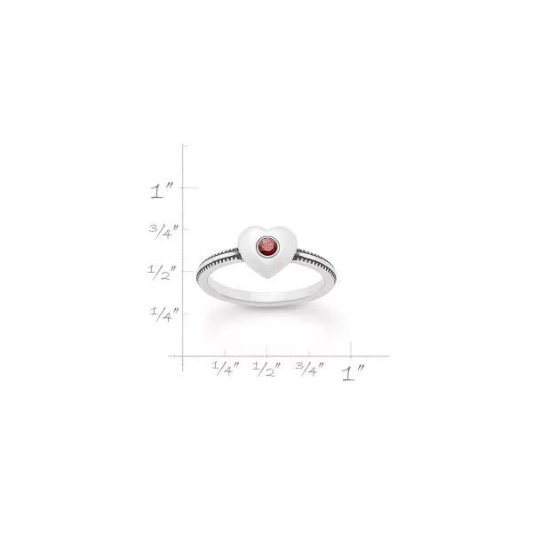 James Avery Artisan Jewelry Rings-Keepsake Heart Birthstone Ring