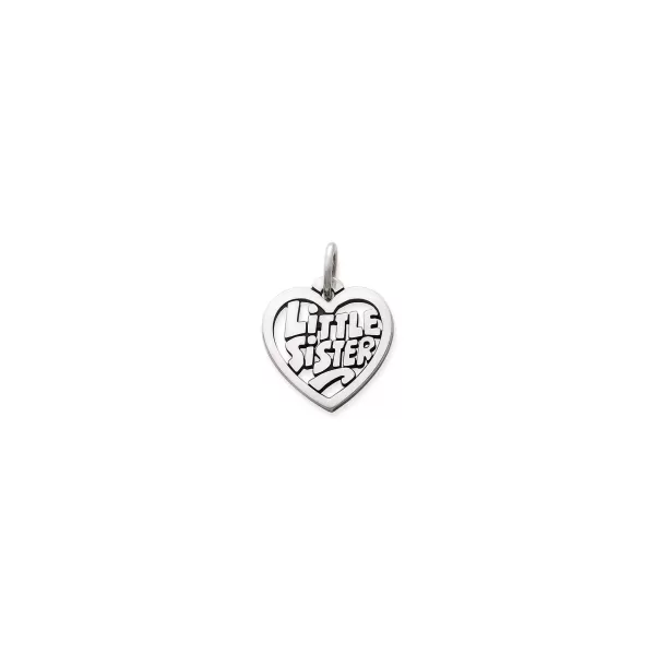 James Avery Artisan Jewelry Charms-Little Sister Heart Charm