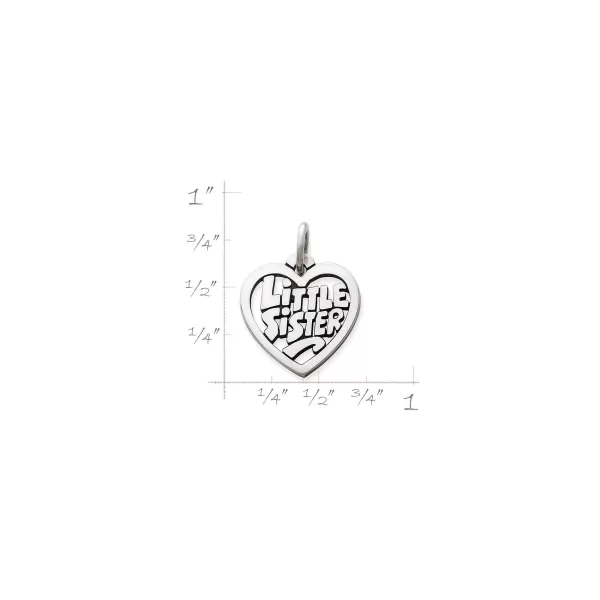 James Avery Artisan Jewelry Charms-Little Sister Heart Charm