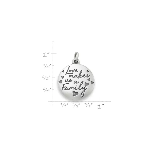 James Avery Artisan Jewelry Charms-Love Makes Us A Family Charm