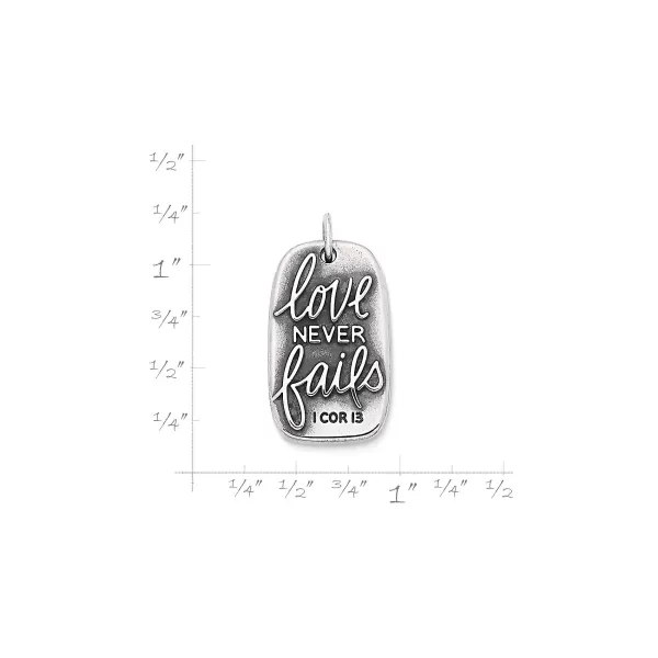 James Avery Artisan Jewelry Charms-Love Never Fails Charm