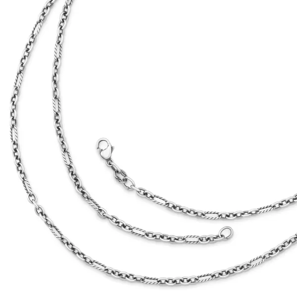 James Avery Artisan Jewelry Necklaces And Chains-Medium Cable Figaro Chain