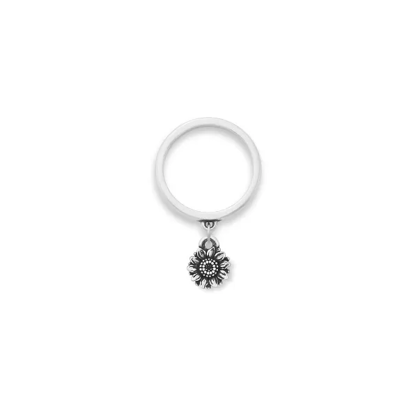 James Avery Artisan Jewelry Rings-Mini Sunflower Charm Dangle Ring