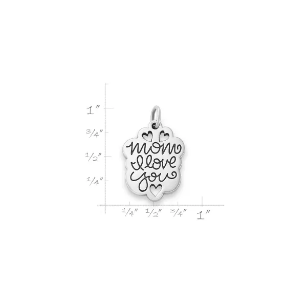 James Avery Artisan Jewelry Charms-Mom I Love You Charm