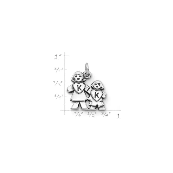 James Avery Artisan Jewelry Charms-Mother And Daughter Kk Charm