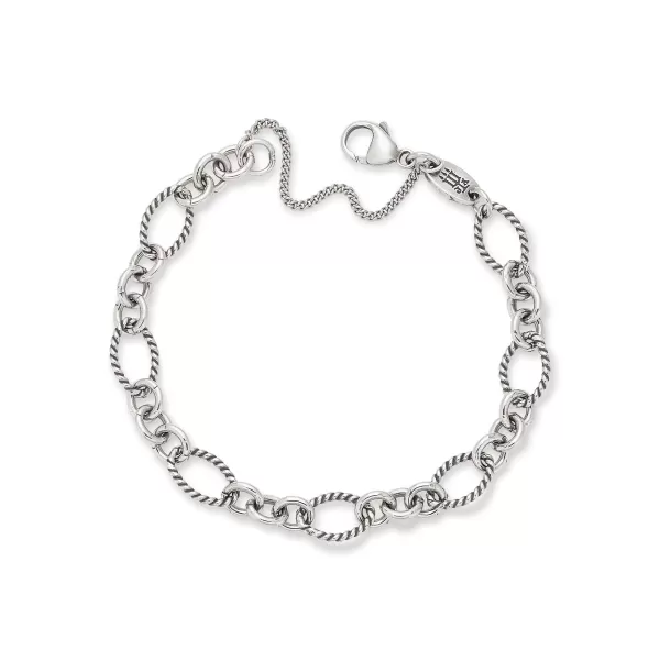 James Avery Artisan Jewelry Bracelets-Oval Twist Charm Bracelet