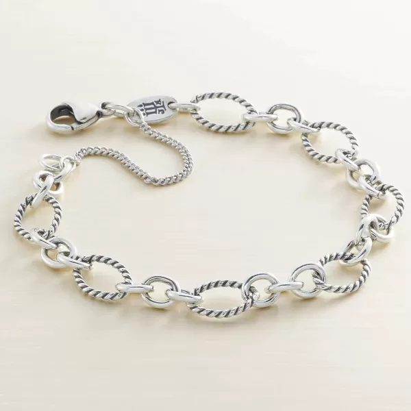 James Avery Artisan Jewelry Bracelets-Oval Twist Charm Bracelet