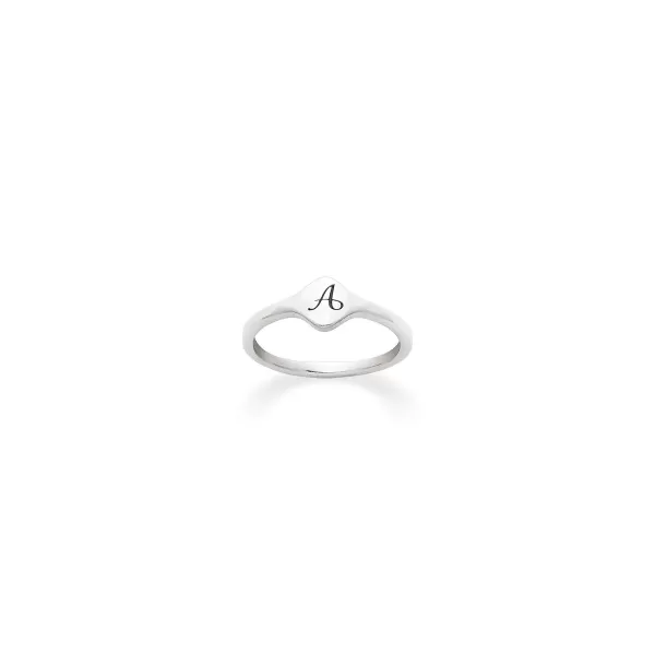 James Avery Artisan Jewelry Rings-Petite Signet Initial Ring