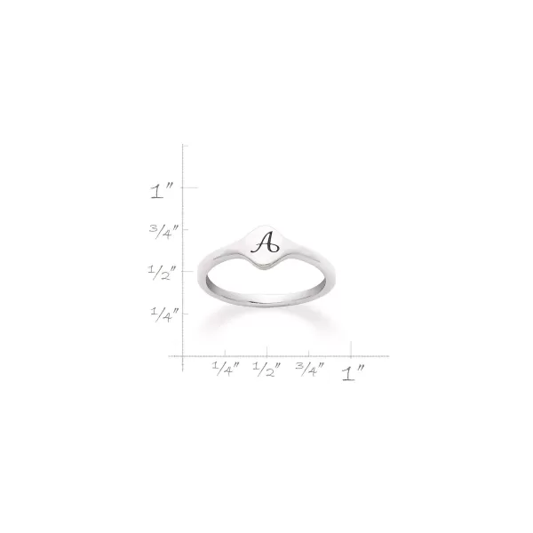 James Avery Artisan Jewelry Rings-Petite Signet Initial Ring