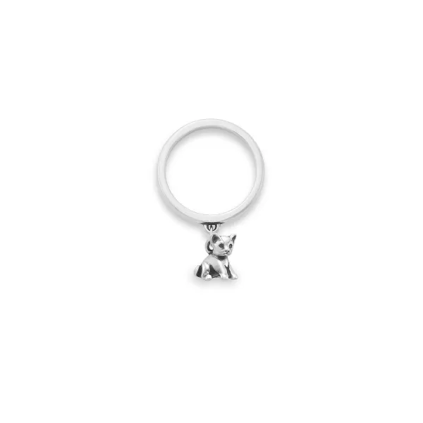 James Avery Artisan Jewelry Rings-Pint Size Kitten Charm Dangle Ring