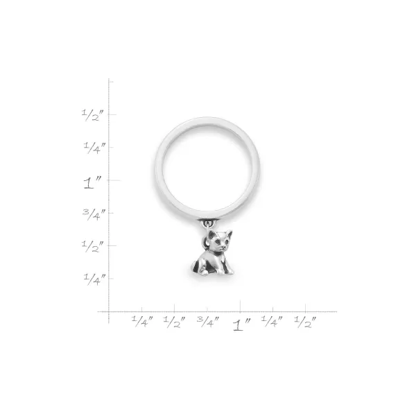 James Avery Artisan Jewelry Rings-Pint Size Kitten Charm Dangle Ring