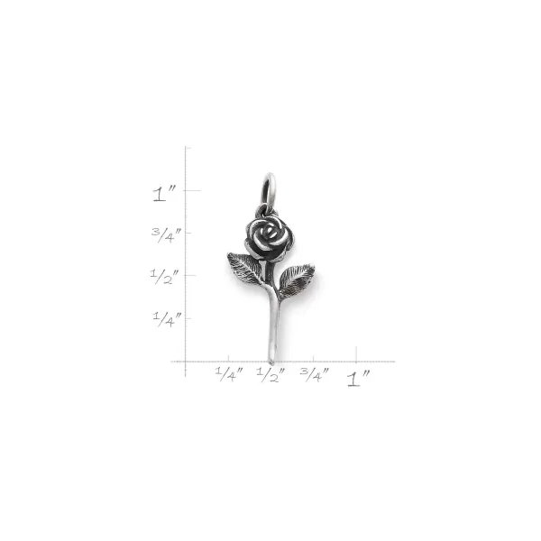 James Avery Artisan Jewelry Charms-Rose Charm