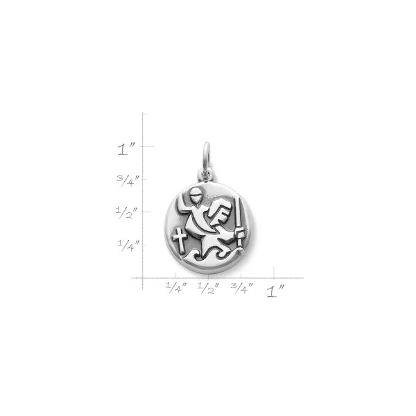 James Avery Artisan Jewelry Charms-Round St. Christopher Medal Charm