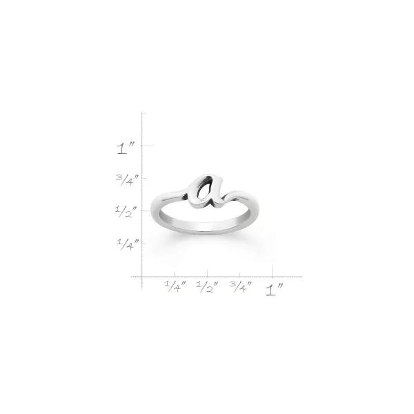 James Avery Artisan Jewelry Rings-Script Initial Ring